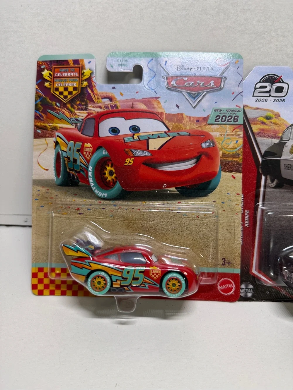 Disney Pixar Cars Lightning McQueen & Sheriff Die-Cast Car Set - Red & Black